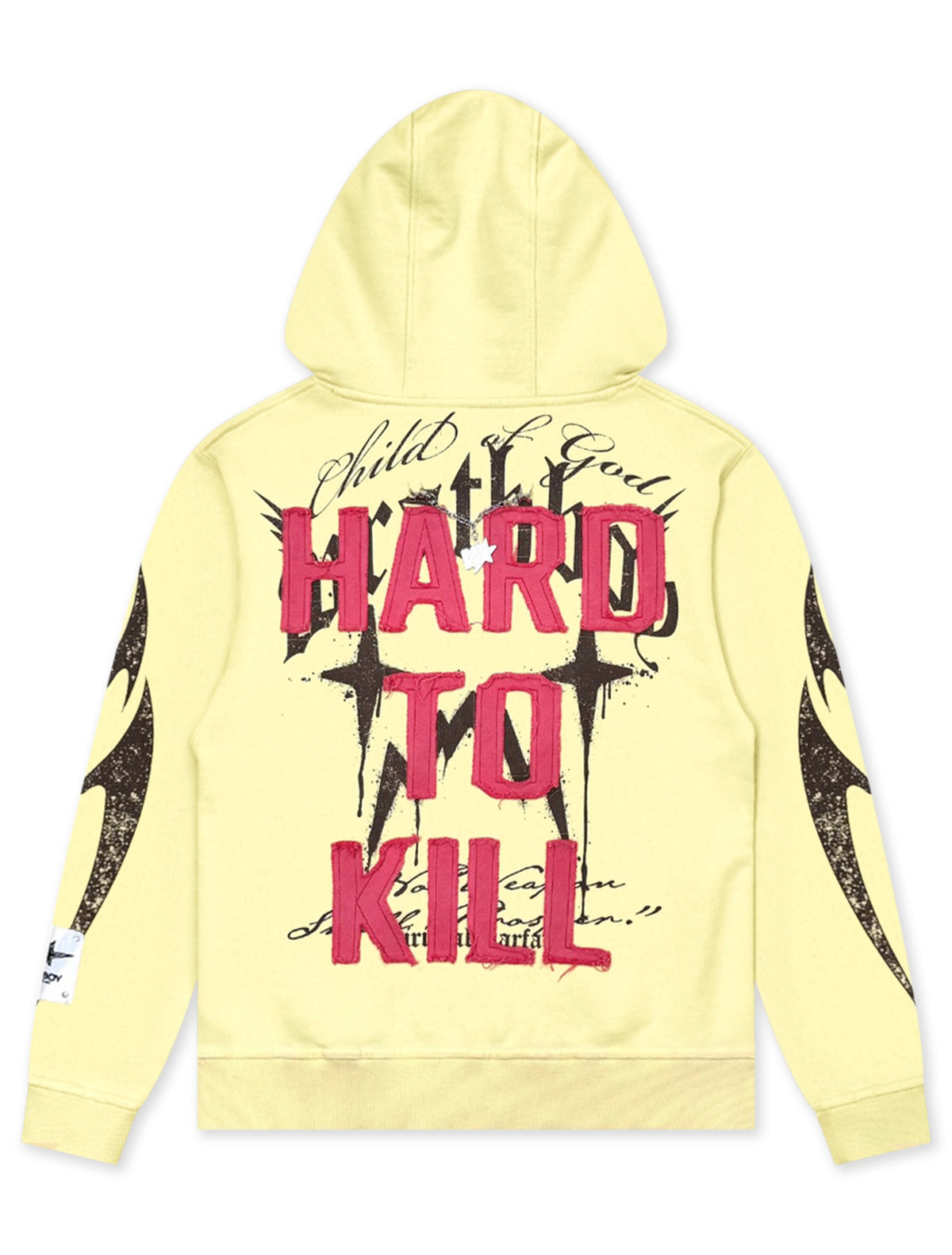 Wrathboy Hard to Kill Hoodie - Light Yellow