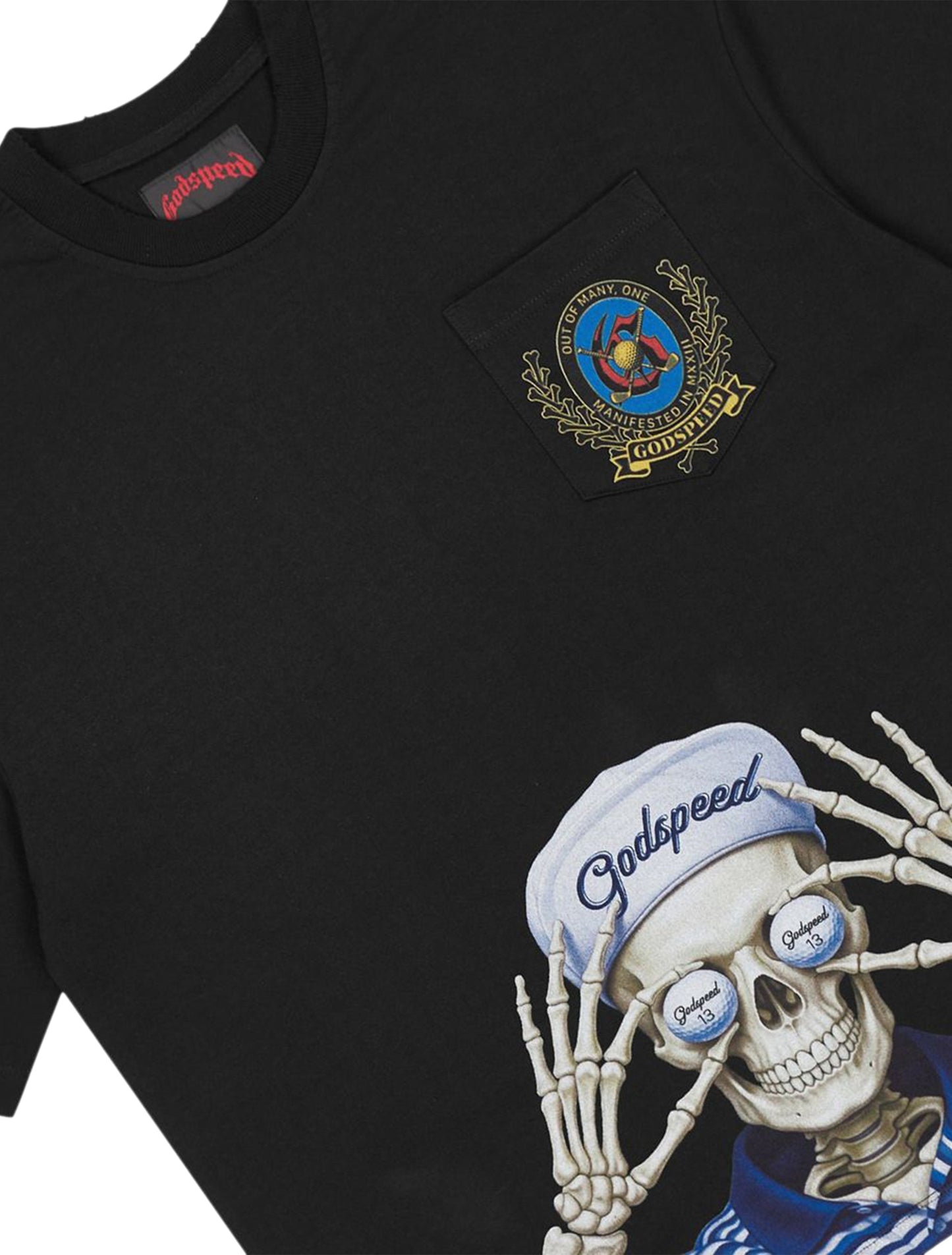 Godspeed Golf Days Pocket Boxy Tee - Black