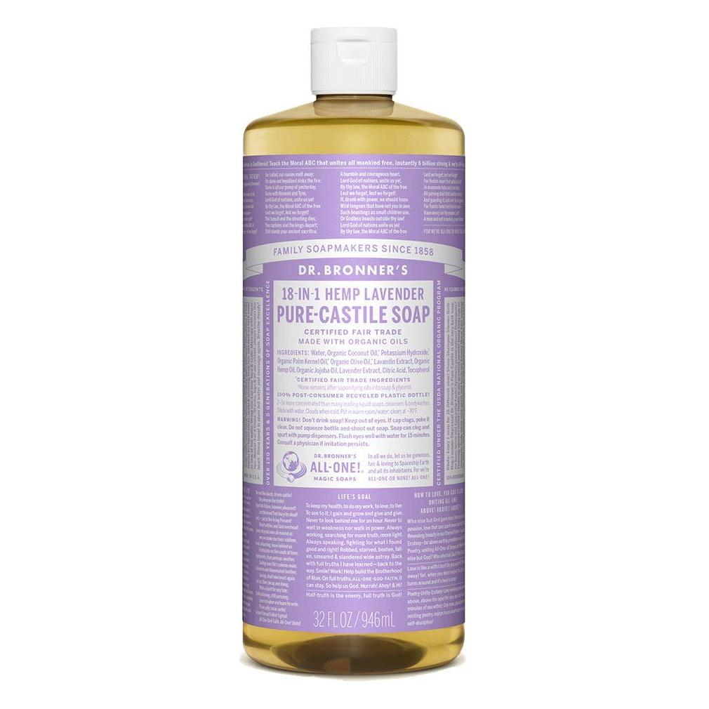 Dr. Bronner's Organic Pure Castile Liquid Soap Lavander 32 fl oz