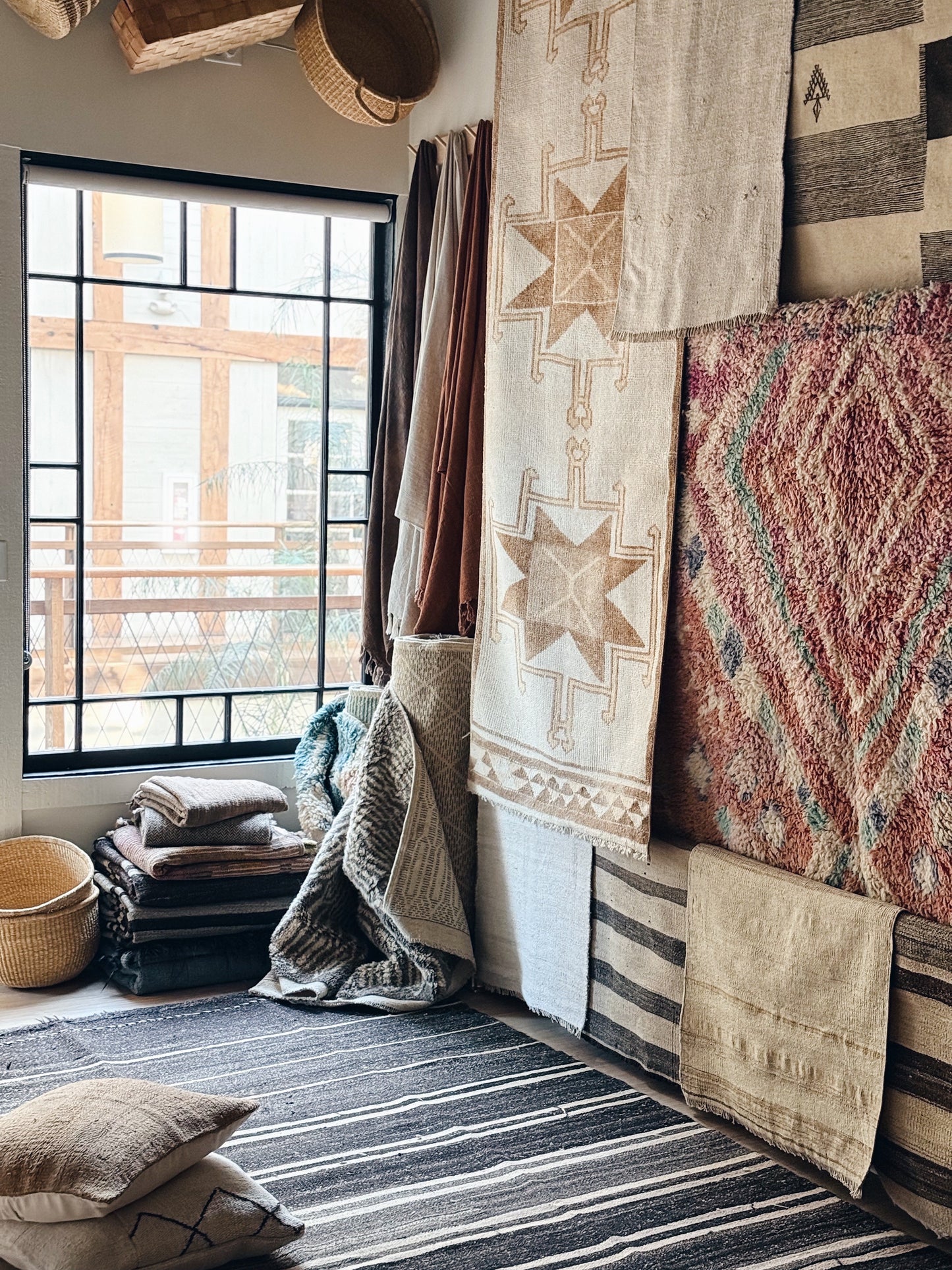 No. 411 Vintage Goat Hair Kilim 32” x 48”