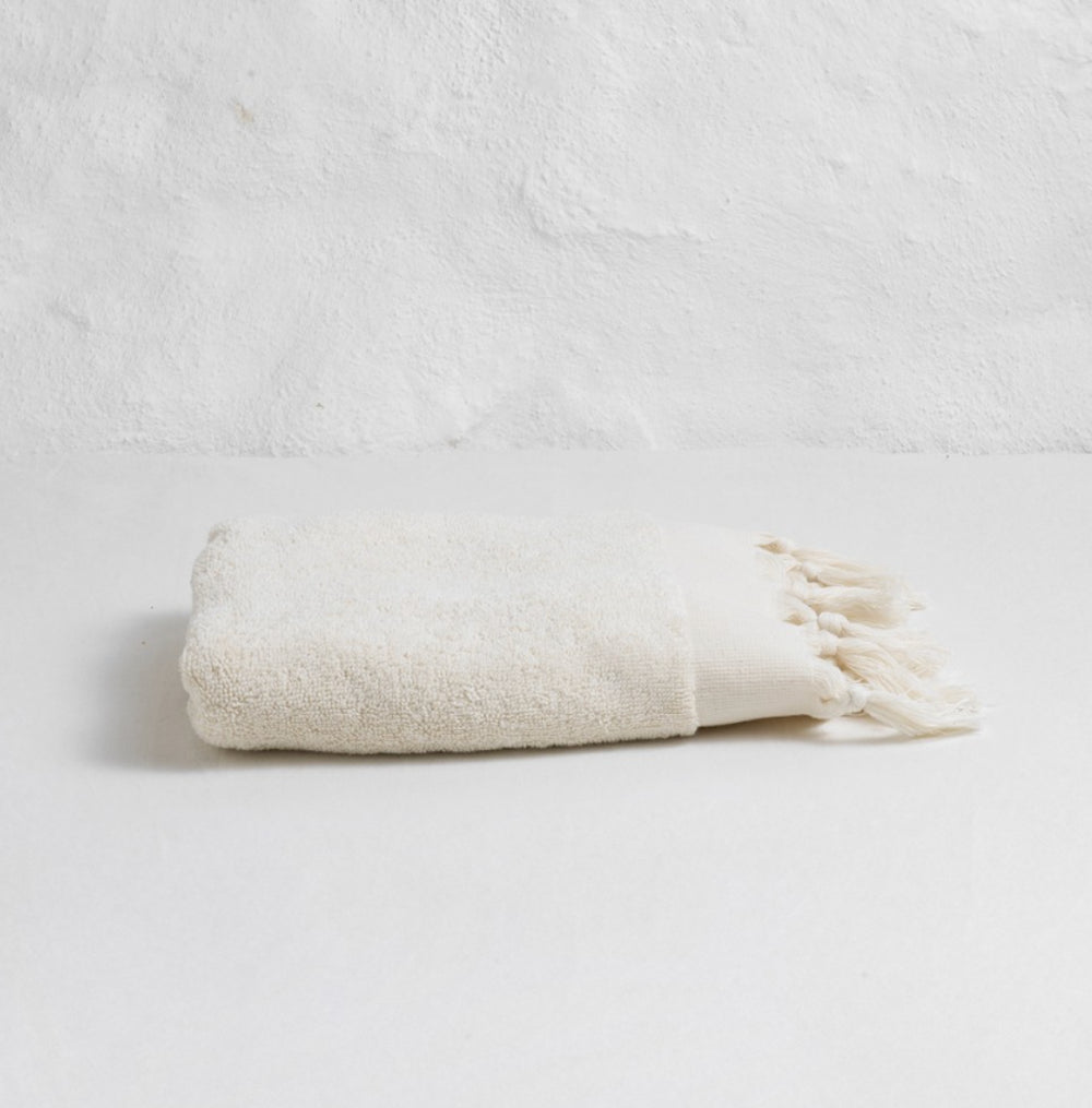 Plain Terry Bath Towel - White
