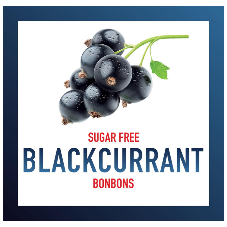 Swiss Imports Blackcurrant Sugar Free Bonbons Hard Candy Drops 1.4 Oz