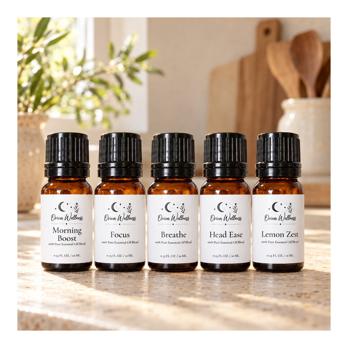 Daytime Diffuser Blend Set | Five 10 mL Bottles
