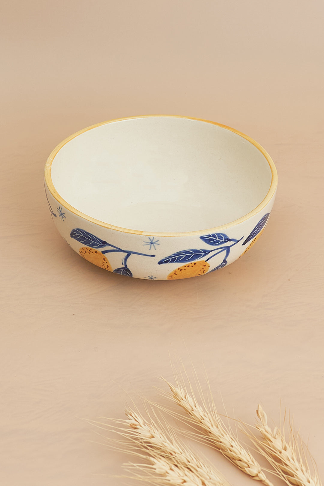 Italian Lemon Bowl, yellow - 2.5x7 Inches ( Set of 4 )