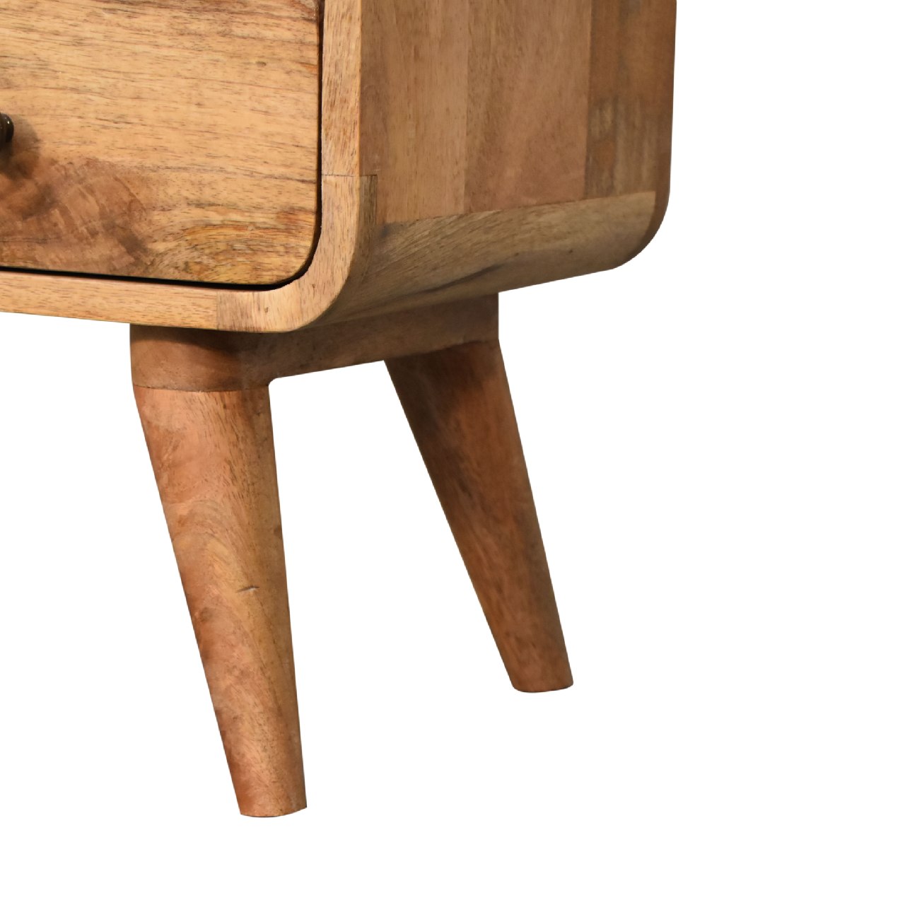 Solid Wood Mini Curved Media Unit