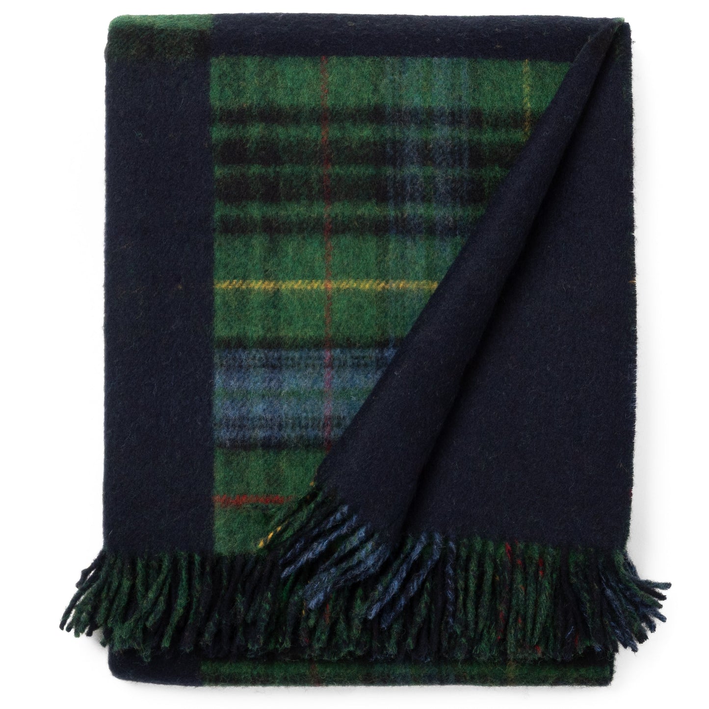 Highland Tweeds Double Cloth Reversible Throw (Classic Patchwork)