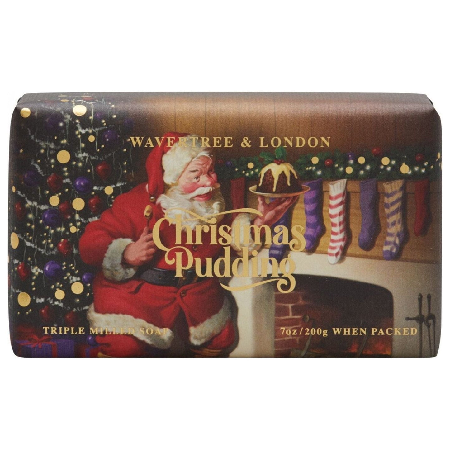 Wavetree & London Christmas Pudding French Triple Milled Soap 7oz