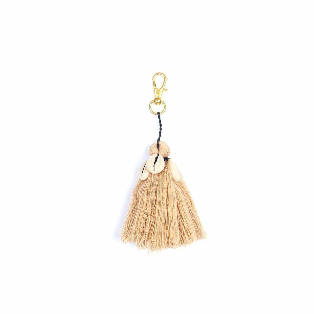 Tassel With Shells Boho Bag Charm Zipper Pull - Thailand
