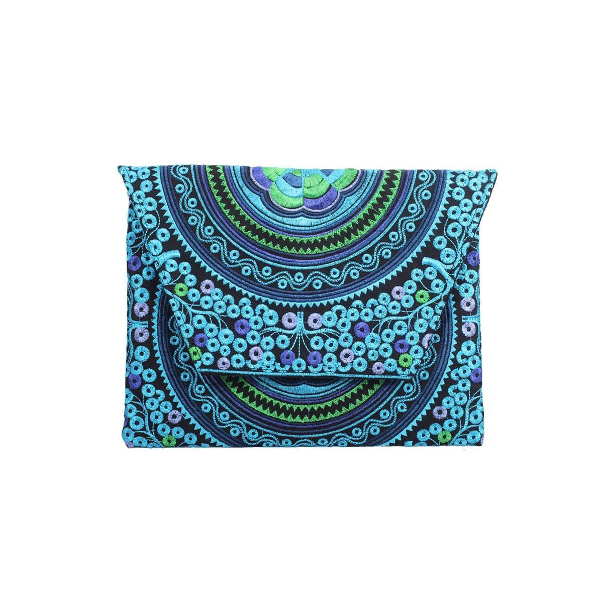 Embroidered Envelope Clutch | iPad Bag - Thailand