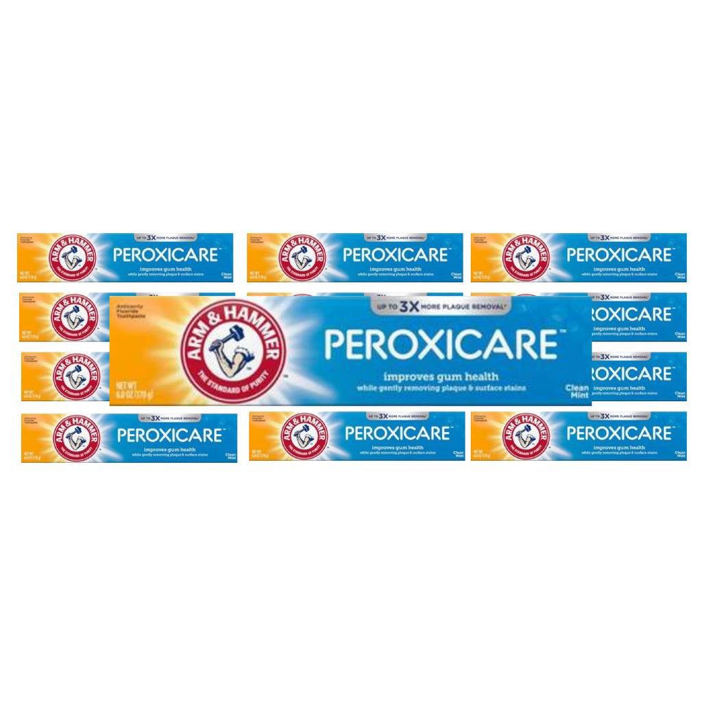 Arm & Hammer PeroxiCare Fluoride Anticavity Toothpaste, Deep Clean, Clean Mint 6 Oz