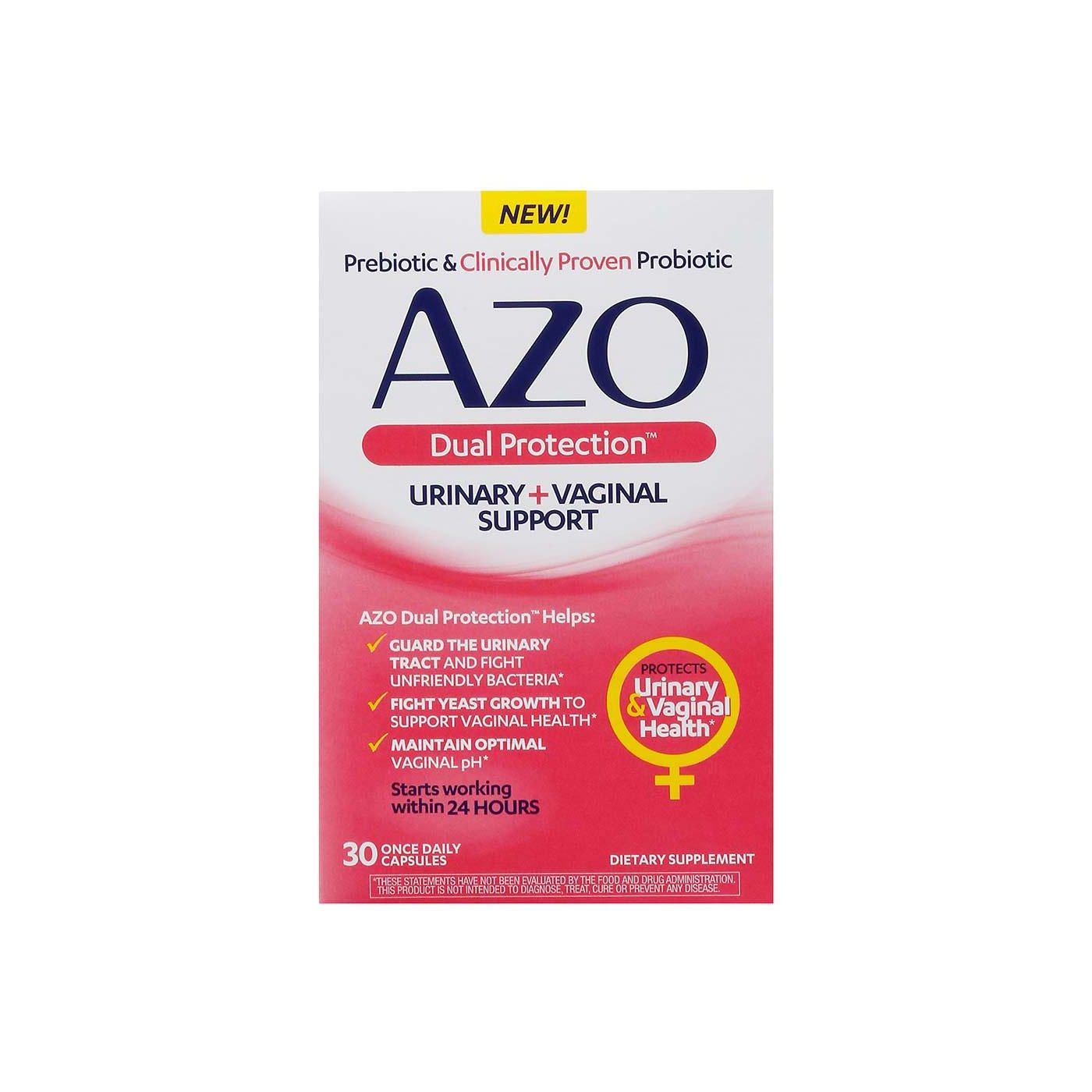 Azo Urinary + Vaginal Support, Capsules, Dual Protection