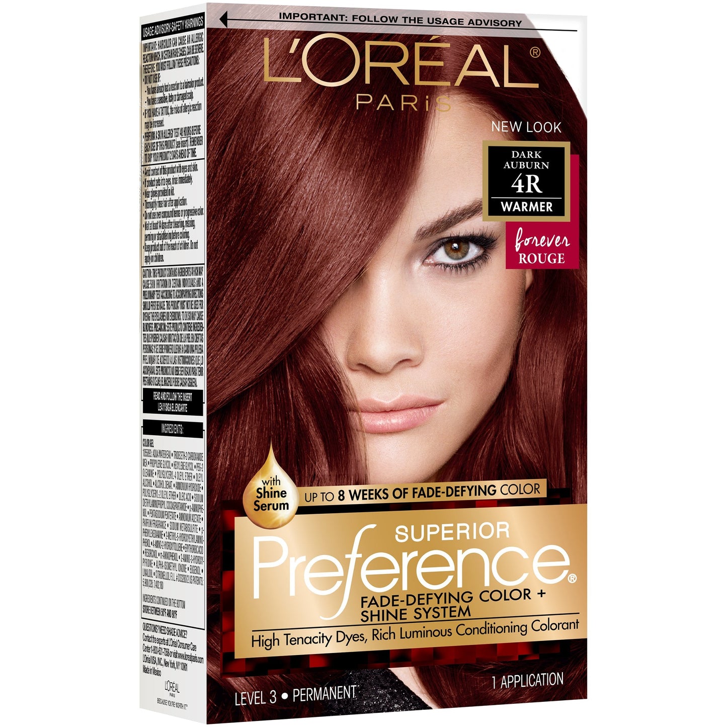 Superior Preference L'Oreal Paris Dark Auburn #4R Warmer Hair Color 1