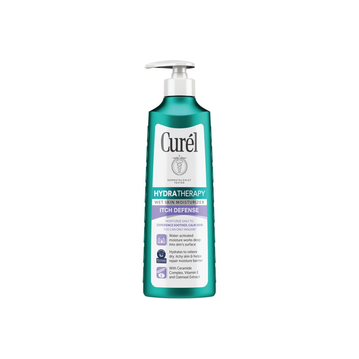 Curel Hydra Therapy Itch Defense Wet Skin Moisturizer Lotion, 12 Fl Oz