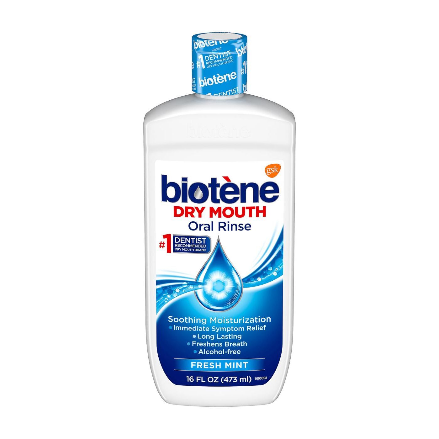 Biotene Oral Rinse Mouthwash For Dry Mouth, Fresh Mint - 16 Fl Oz