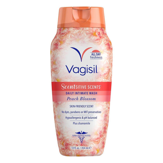 Vagisil Scentsitive Scents Daily Peach Blossom Intimate Wash 12 Fl Oz