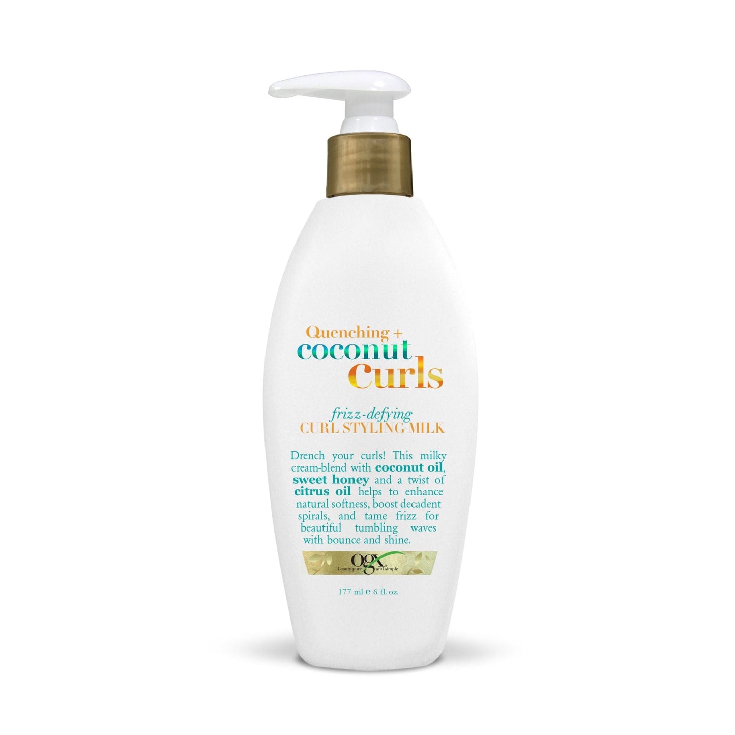 OGX Quenching Coconut Curls Frizz-Defying Curl Styling Milk 6 Oz