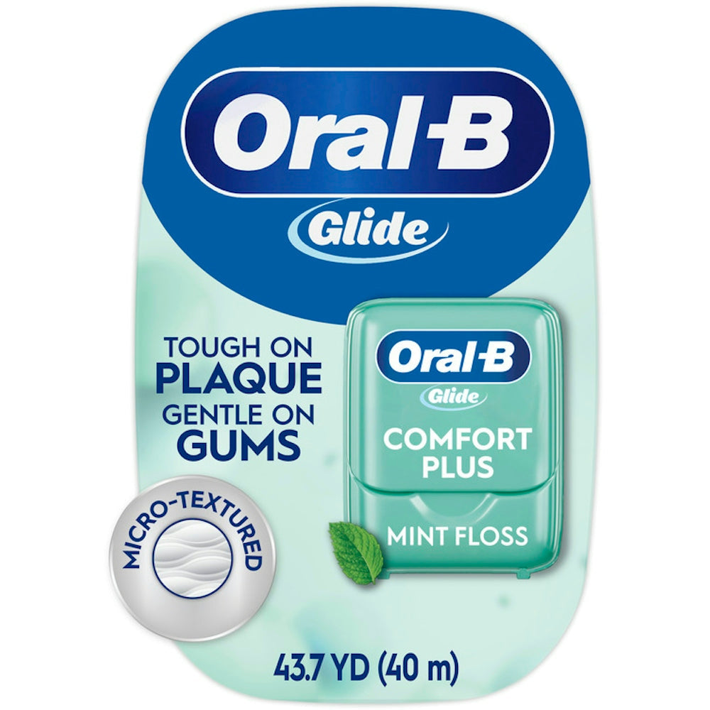 Oral-B Glide Pro-Health Comfort Plus Dental Floss, Mint, 43.7 Yards