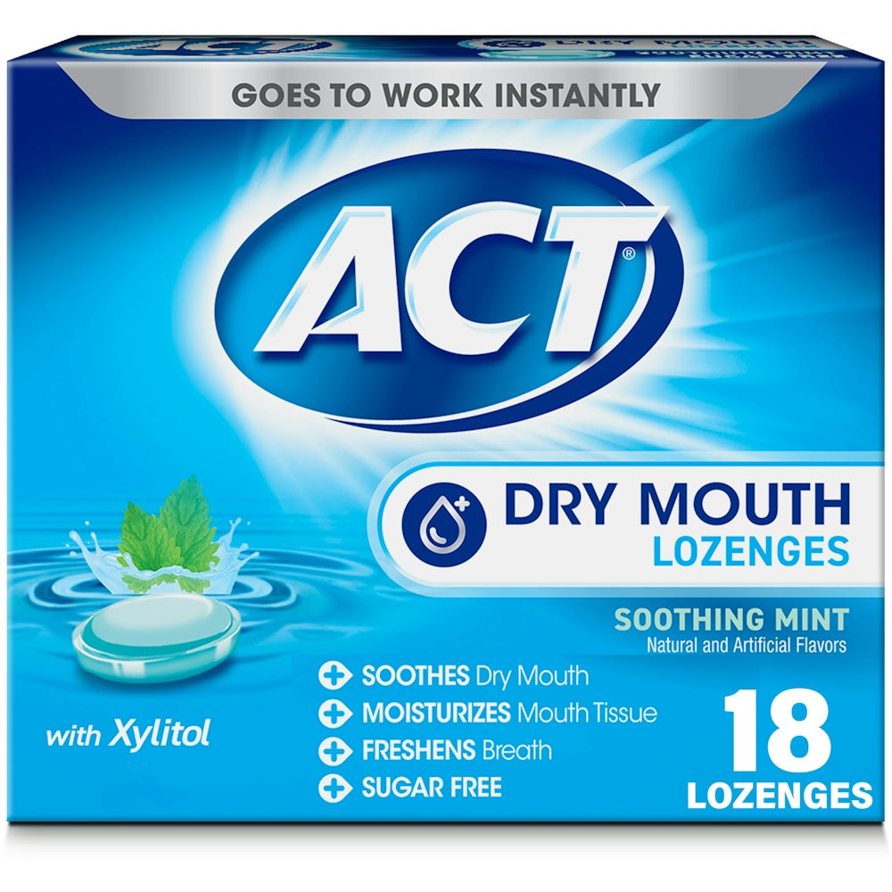 Act Total Care Dry Mouth Lozenges, Soothing Mint