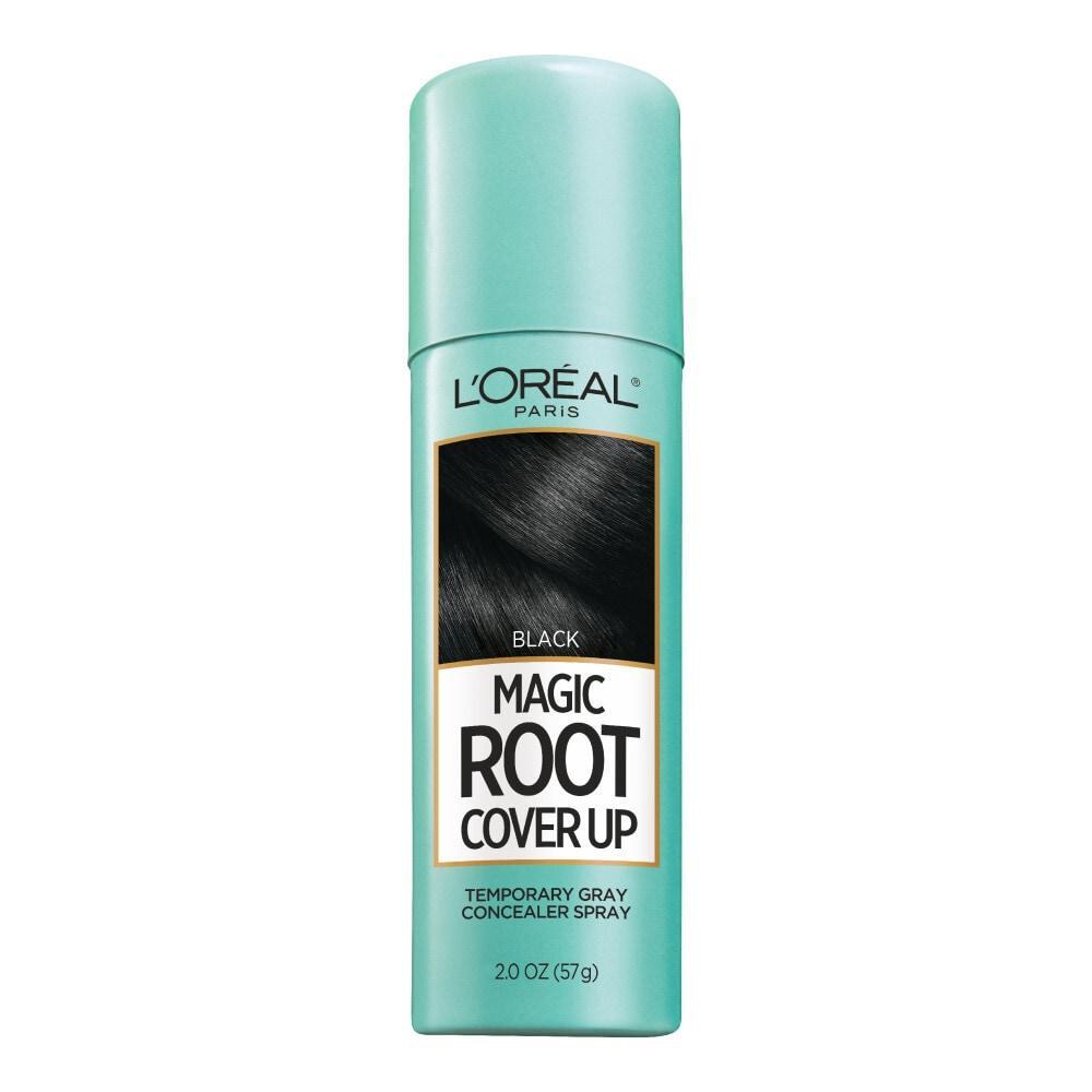 L'Oreal Paris Magic Root Cover Up Gray Concealer Spray Black 2 Oz
