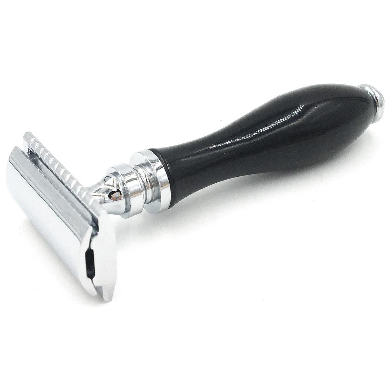 Parker 111B Black Resin Handle Safety Razor