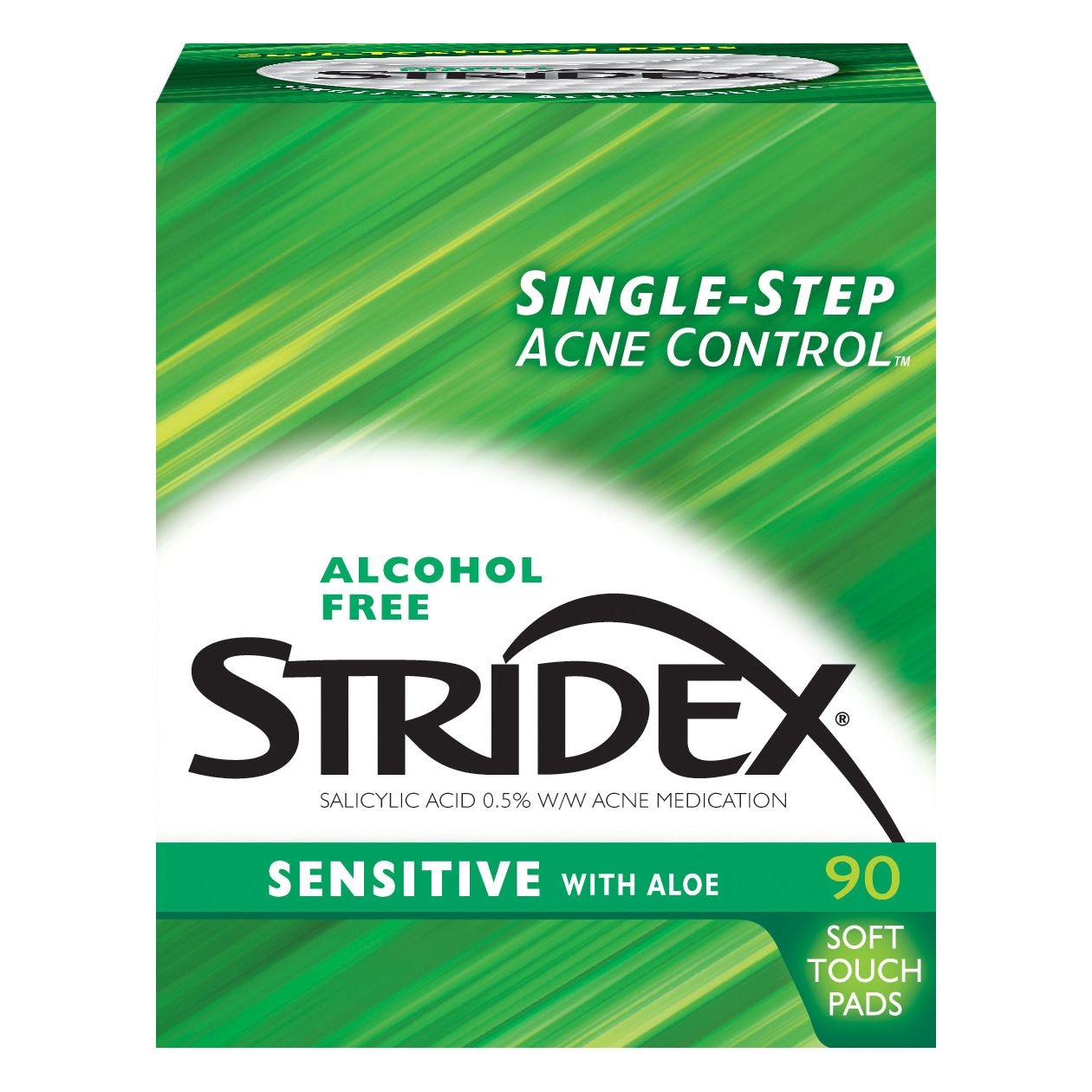 Stridex Medicated Acne Pads, Sensitive Skin 90 Pads