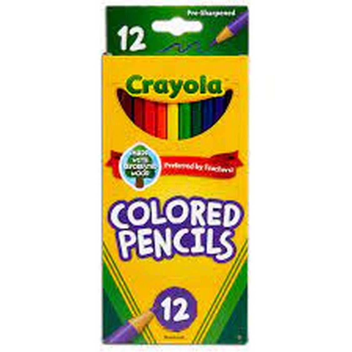 Crayola Long Colored Sharpened Pencils 12ct