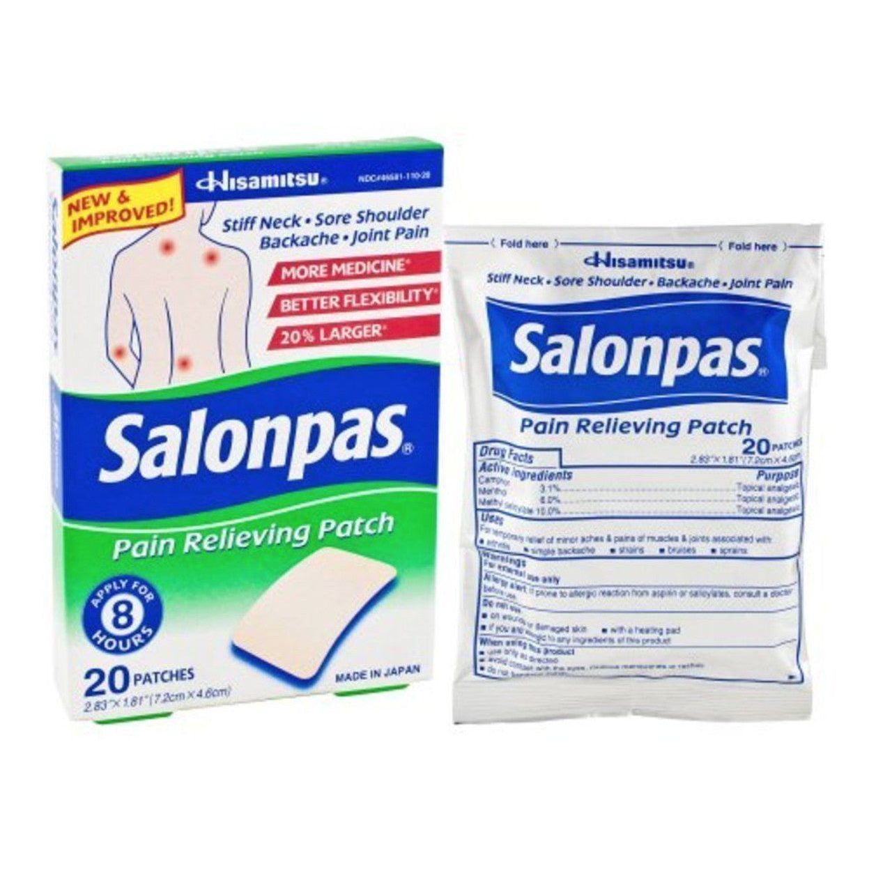 Salonpas Pain Relieving Patch 20 Patches