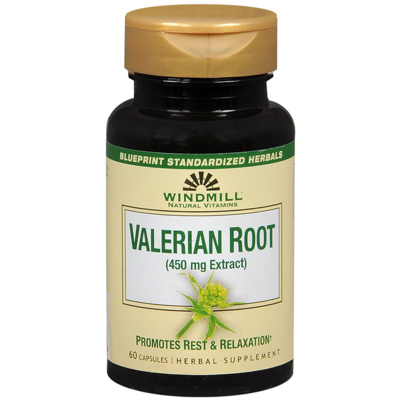 Windmill Valerian Root 450mg Capsules