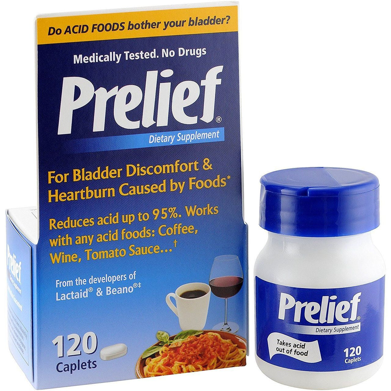 Prelief Acid Reducer Caplets, Dietary Supplement