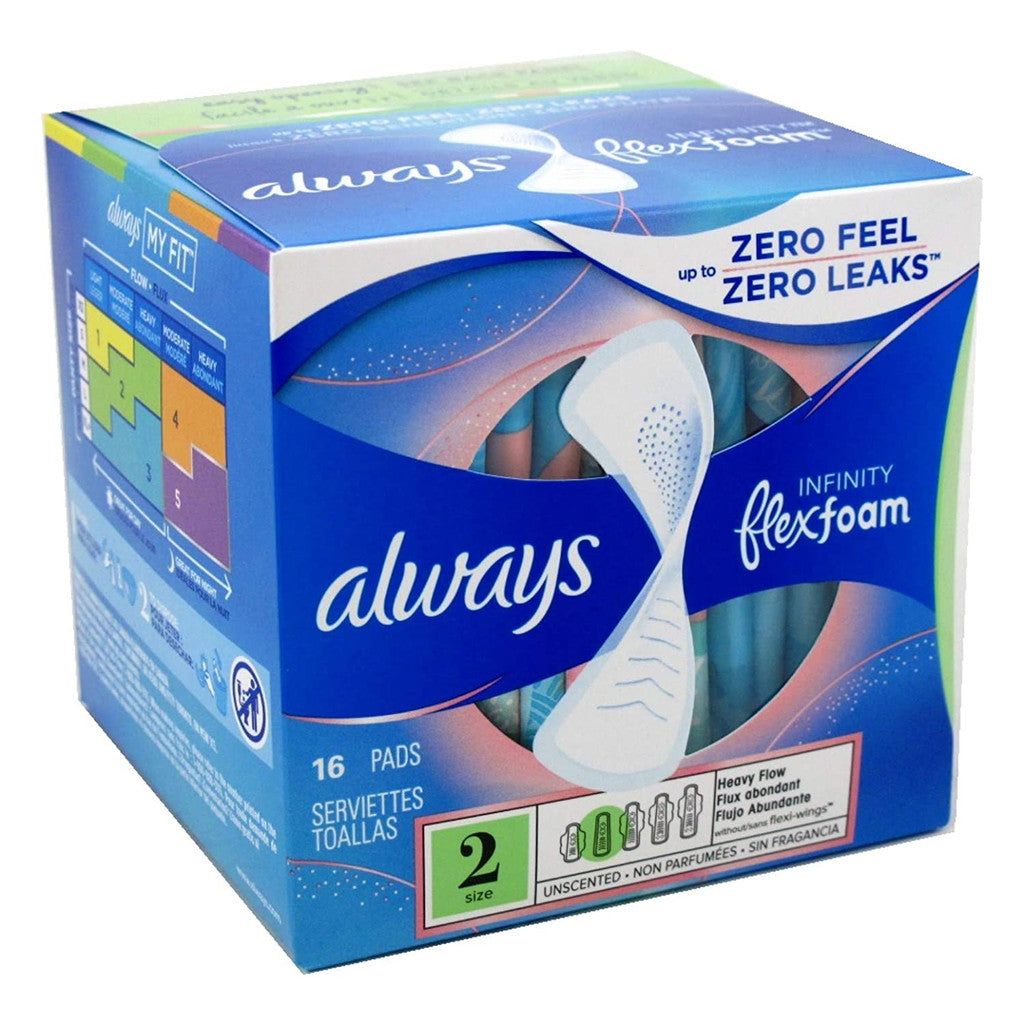 Always Infinity Extra Heavy Flow Pads With Wings Size 3