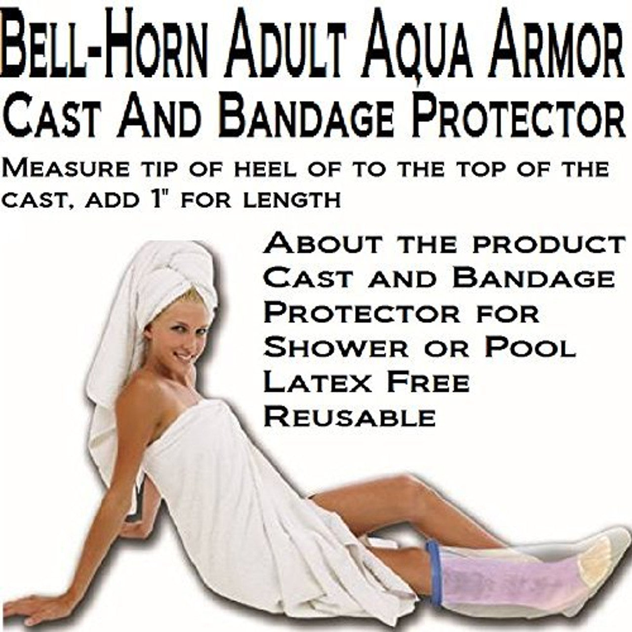 Bell-horn Aqua Armor Cast And Bandage Protector Adult Leg Long 1