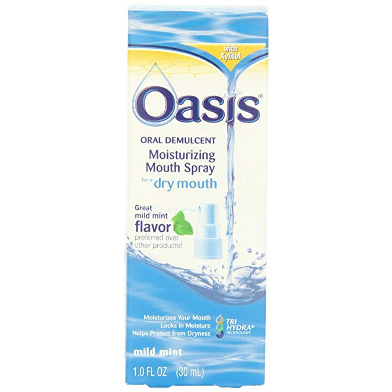 Oasis Moisturizing Dry Mouth Spray, Mild Mint, 1 Oz