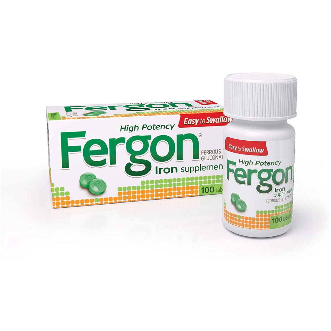 Fergon High Potency 27 Mg Iron Supplement Tablets