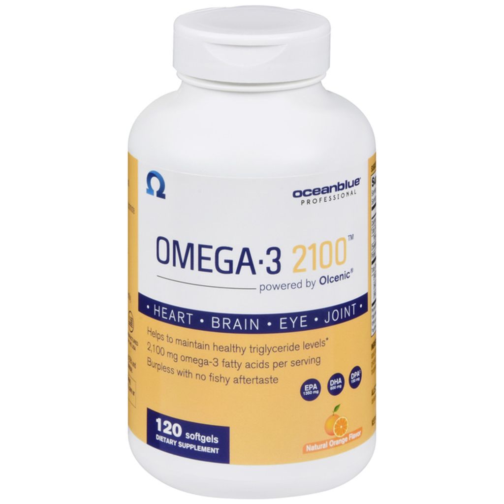 Ocean Blue Professional 2100 Omega-3, Softgels, Natural Orange Flavor