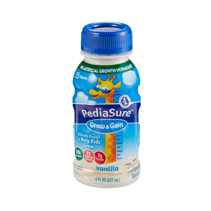 Abbott Nutrition PediaSure Grow & Gain Vanilla Pediatric Oral Supplement/Tube Feeding Formula, 8 Oz. Bottle