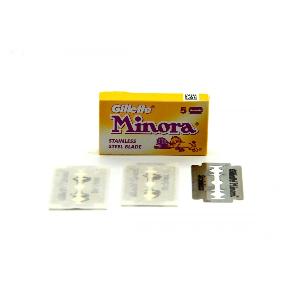 Gillette Minora Stainless Steel Double Edge Razor Blades
