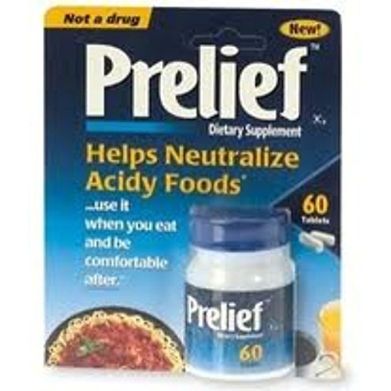 Prelief Acid Reducer Caplets 60 Count Dietary Supplement
