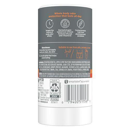 Dove Men + Care Care Whole Body Deo Stick S Deodorant Shea Butter Cedar 2.6 Oz