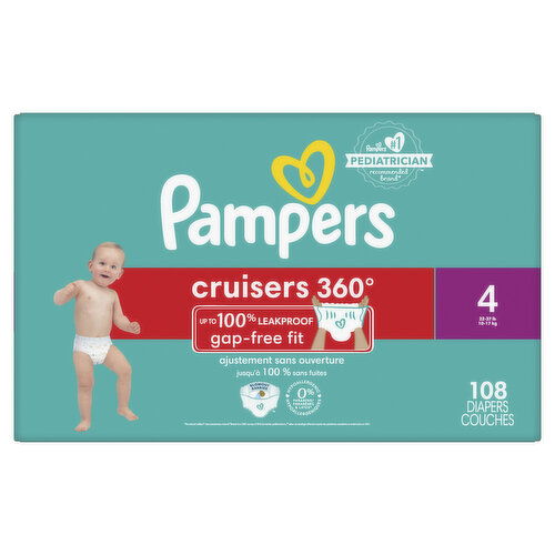 Pampers Cruisers Diapers 360 S4 Huge