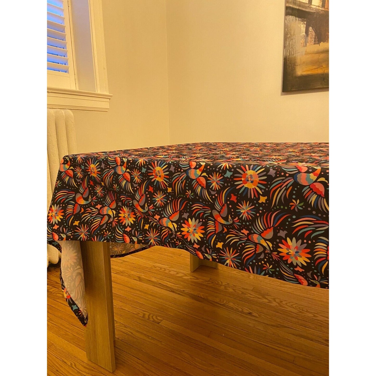 Osadia Handmade Black Otomi Tablecloth - Osadia Concept Store
