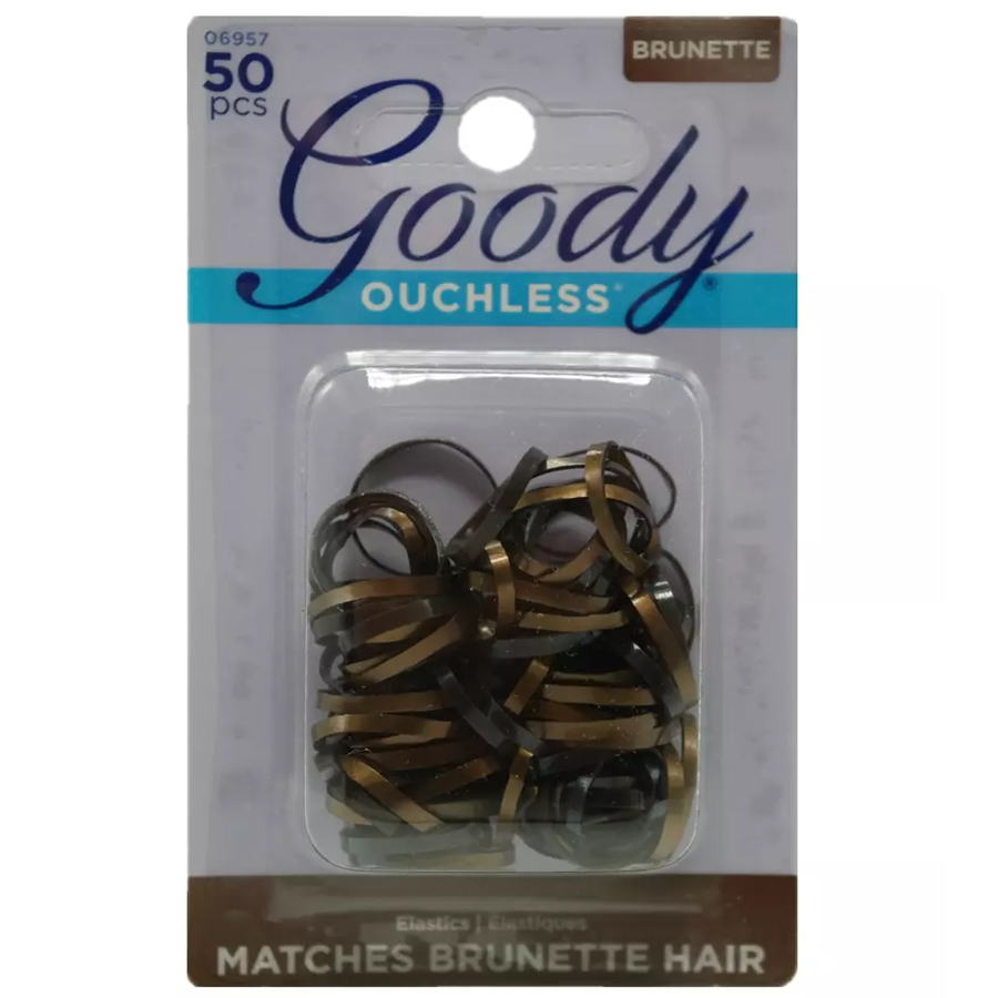 Goody WoMens Ouchless Latex Elastics, Brunette