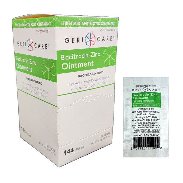 Geri-Care First Aid Antibiotic Ointment 0.9 Gram Individual Packet 1728/CS