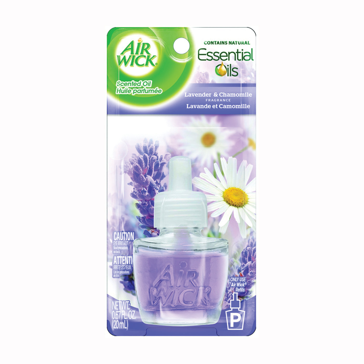 Air Wick Plug In Scented Oil Refill, 1 Ct, Lavender & Chamomile, Freshener, Essential Oils