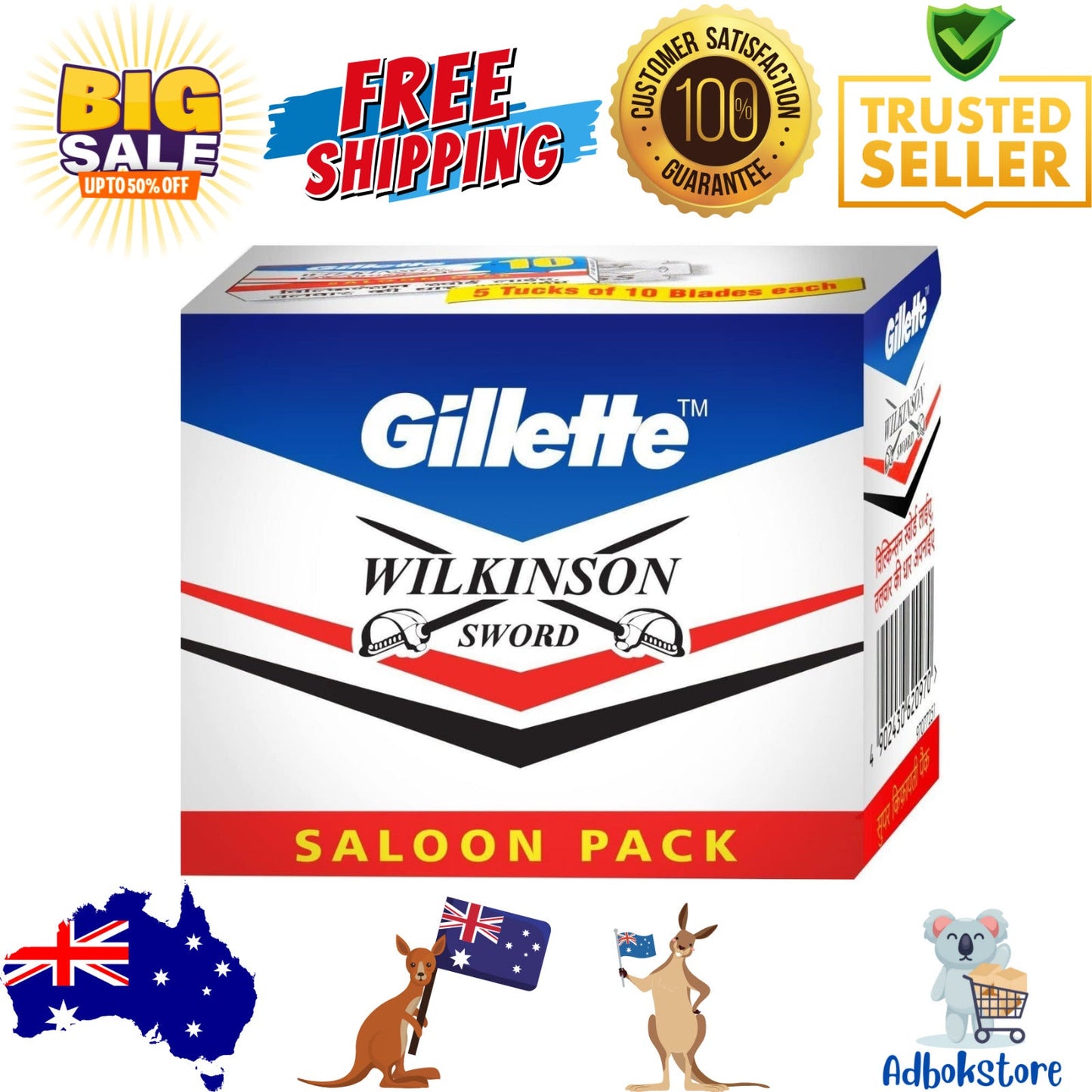 Gillette Double Edge Platinum Plus Men's Razor Blade