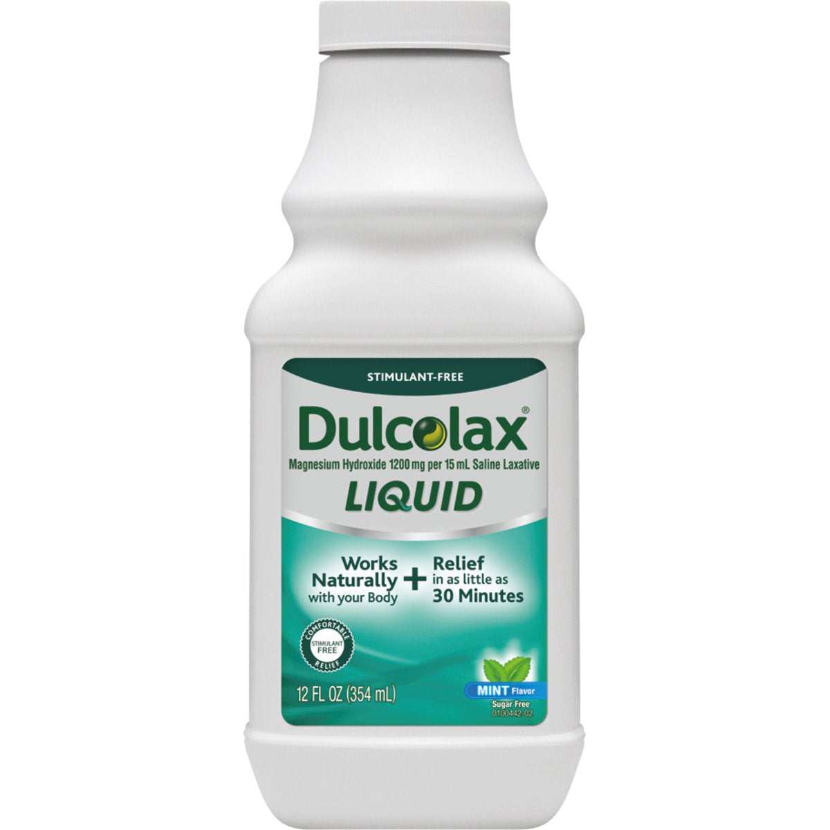 Dulcolax Saline Laxative Liquid Mint Flavor, 12 Oz