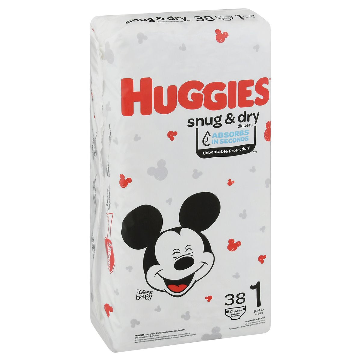 Huggies Snug & Dry Baby Diapers, Size 1
