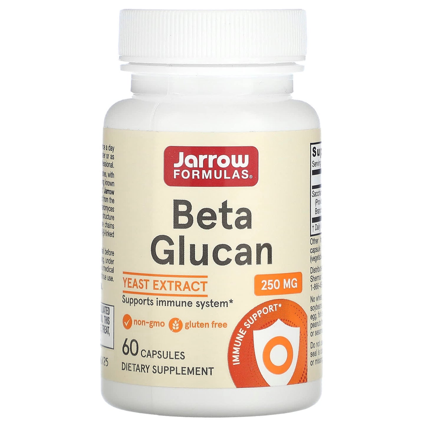 Jarrow Formulas Beta Glucan, 250 Mg, 60 Capsules