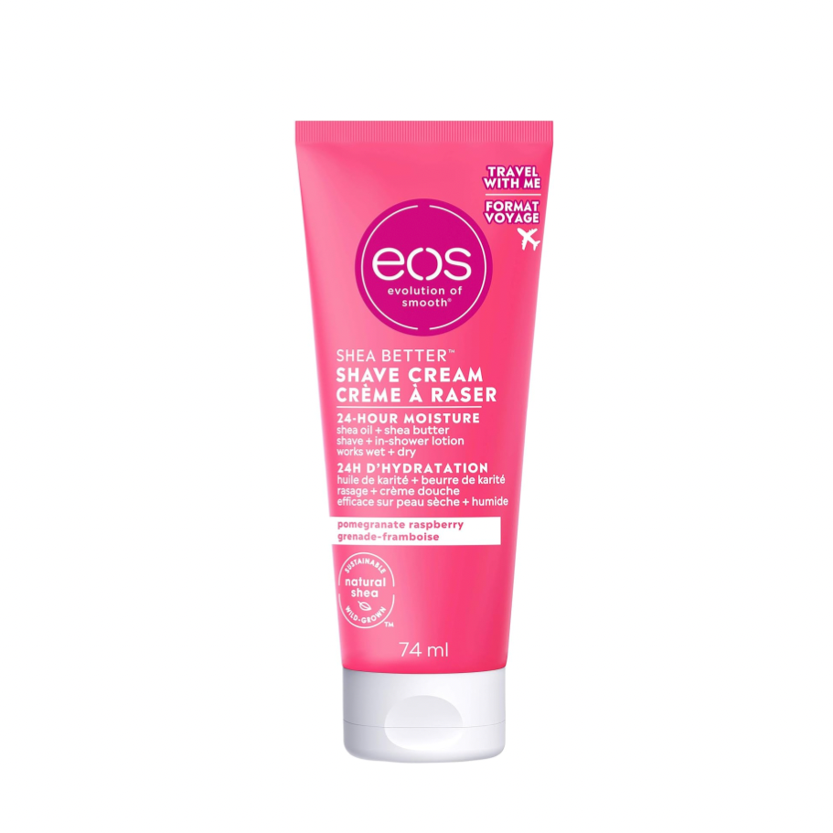 EOS Shave Cream, 24 H Moisture, Pomegranate Raspberry 2.5 Fl Oz