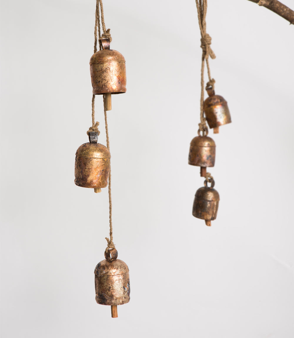 Rustic Wind Chime Medium Cascading Bells - Garden, Patio - Osadia Concept Store