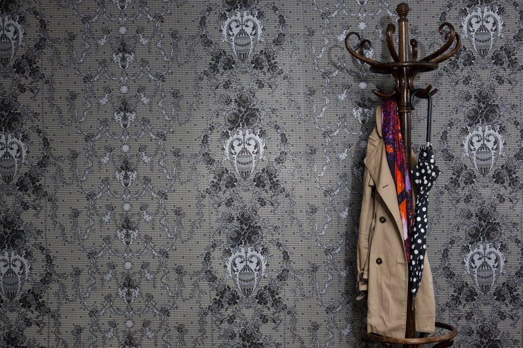 Prince of Scots Rose Damask Paper Lace Paper Wallpaper - Osadia Concept Store